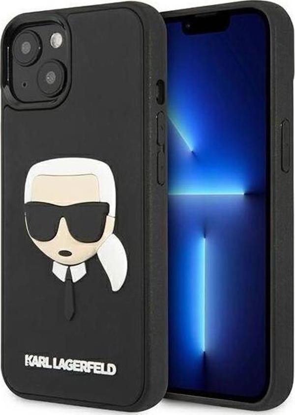 Σκληρή θήκη 3D Rubber Karl`s Head για iPhone 13 mini 5,4" μαύρο