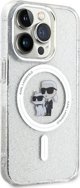 Διάφανη σκληρή θήκη Karl Lagerfeld Karl Lagerfeld KLHMP15LHGKCNOT iPhone 15 Pro 6.1" Karl&Choupette Glitter MagSafe