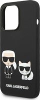 Karl Lagerfeld Karl Lagerfeld KLHMP14LSSKCK iPhone 14 Pro 6,1" σκληρή θήκη μαύρη Liquid Silicone Karl & Choupette Magsafe NoSize