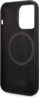 Karl Lagerfeld Karl Lagerfeld KLHMP14LSSKCK iPhone 14 Pro 6,1" σκληρή θήκη μαύρη Liquid Silicone Karl & Choupette Magsafe NoSize