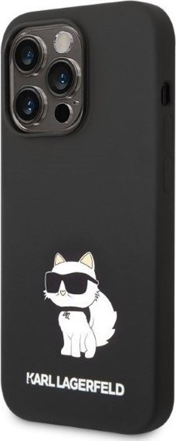 Σκληρή θήκη Karl Lagerfeld KLHCP14XSNCHBCK Apple iPhone 14 Pro Max μαύρη Σιλικόνη Choupette