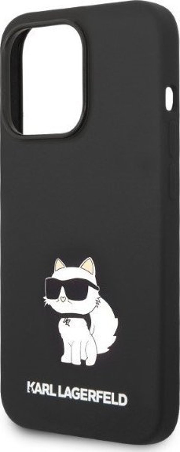 Σκληρή θήκη Karl Lagerfeld KLHCP14XSNCHBCK Apple iPhone 14 Pro Max μαύρη Σιλικόνη Choupette