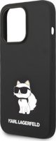 Σκληρή θήκη Karl Lagerfeld KLHCP14XSNCHBCK Apple iPhone 14 Pro Max μαύρη Σιλικόνη Choupette