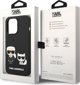 Σκληρή θήκη Karl Lagerfeld Etui Karl Lagerfeld KLHMP14XSSKCK Apple iPhone 14 Pro Max μαύρη Liquid Silicone Karl & Choupette Magsafe