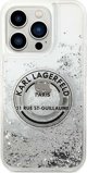 Θήκη Karl Lagerfeld KLHCP14LLCRSGRS Apple iPhone 14 Pro σκληρή θήκη Liquid Glitter RSG ασημί