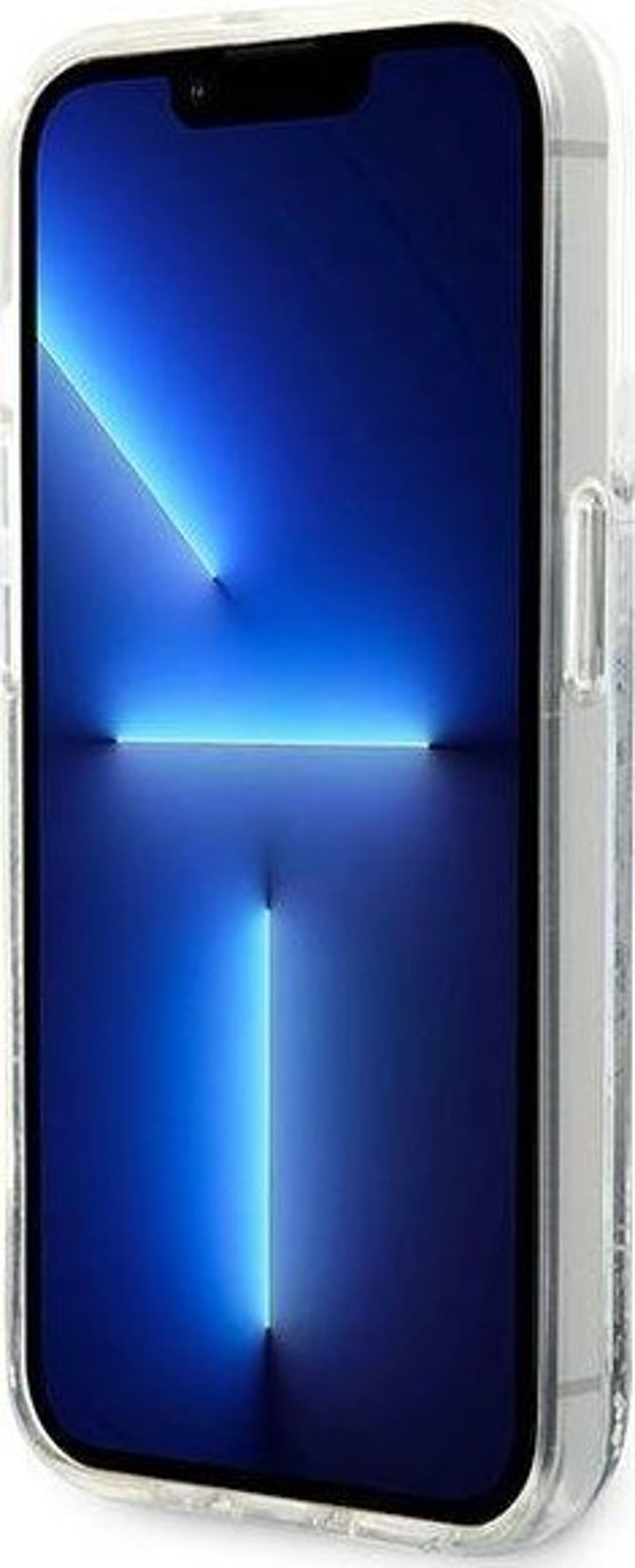 Θήκη Karl Lagerfeld KLHCP14LLCRSGRS Apple iPhone 14 Pro σκληρή θήκη Liquid Glitter RSG ασημί