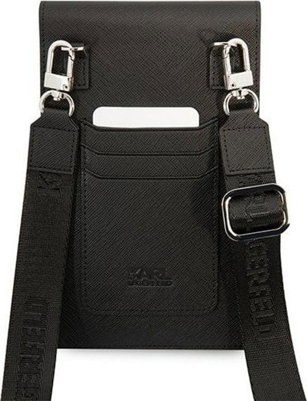 Karl Lagerfeld Karl Lagerfeld Ikonik Karl Chain Wallet Phone Bag - Torba na smartfona i akcesoria (czarny)