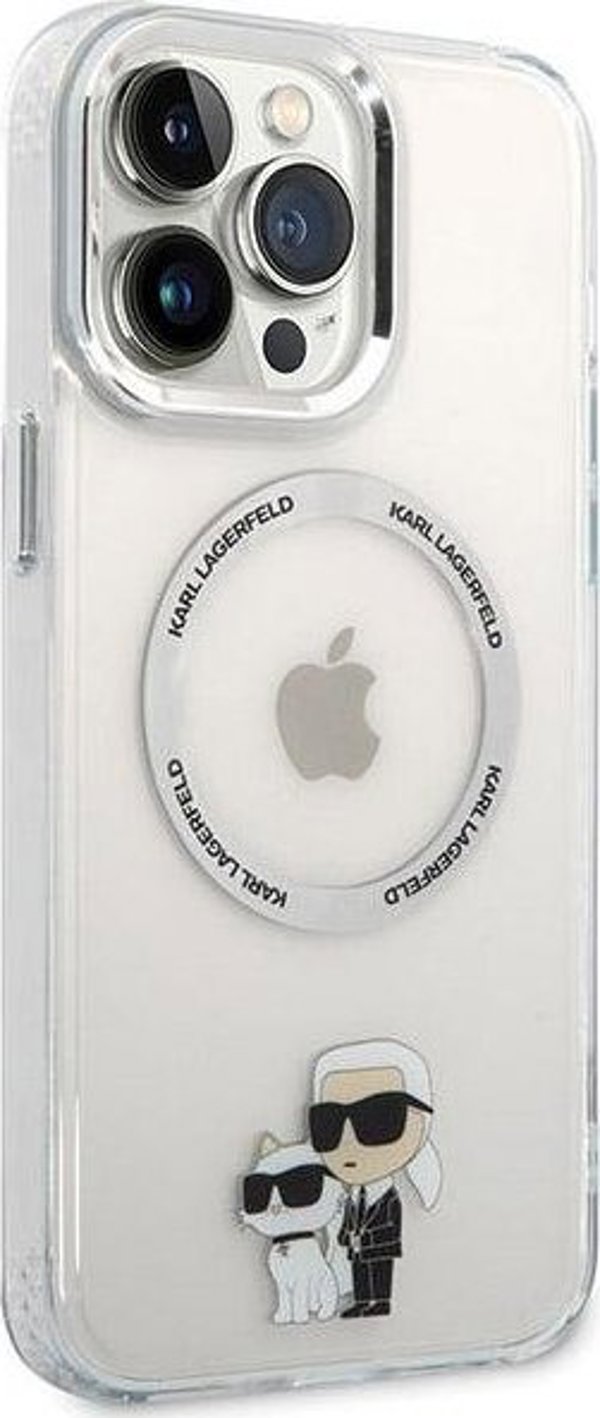 Karl Lagerfeld case for iPhone 13 Pro Max 6,7" KLHMP13XHNKCIT transparent hardcase Magsafe IML NFT Karl & Choupette 3666339126353