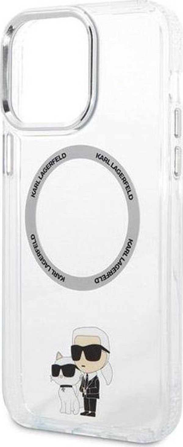 Karl Lagerfeld case for iPhone 13 Pro Max 6,7" KLHMP13XHNKCIT transparent hardcase Magsafe IML NFT Karl & Choupette 3666339126353
