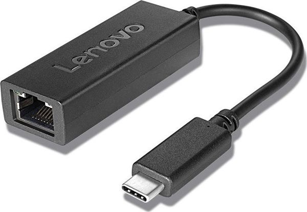 Lenovo USB-C σε Ethernet Adapter, Κάρτα Δικτύου, 4X90S91831, Μαύρο