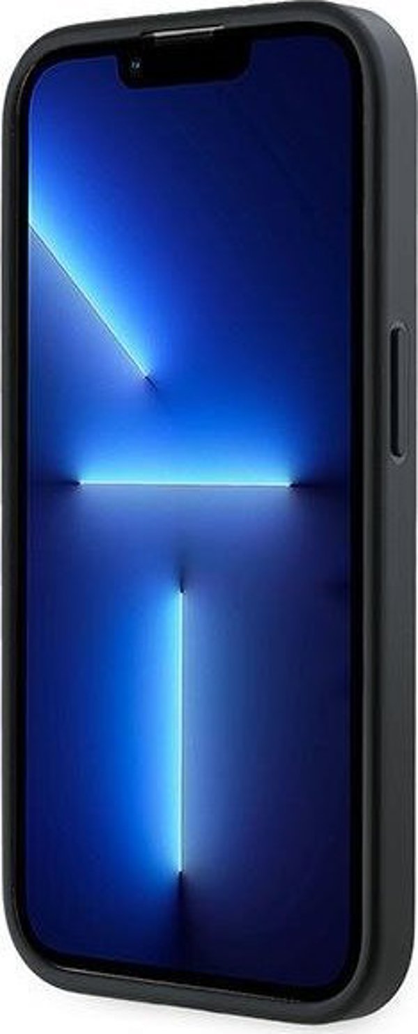 Karl Lagerfeld Karl Lagerfeld KLHCP13LPQDSMGK iPhone 13 Pro / 13 6.1" μαύρη σκληρή θήκη Διαγώνιο Καπιτονέ Script
