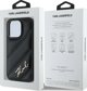 Karl Lagerfeld Karl Lagerfeld KLHCP13LPQDSMGK iPhone 13 Pro / 13 6.1" μαύρη σκληρή θήκη Διαγώνιο Καπιτονέ Script