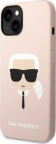 Σκληρή θήκη Karl Lagerfeld KLHMP14SSLKHLP Apple iPhone 14 ροζ σιλικόνης Karl`s Head Magsafe