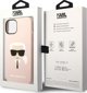 Σκληρή θήκη Karl Lagerfeld KLHMP14SSLKHLP Apple iPhone 14 ροζ σιλικόνης Karl`s Head Magsafe