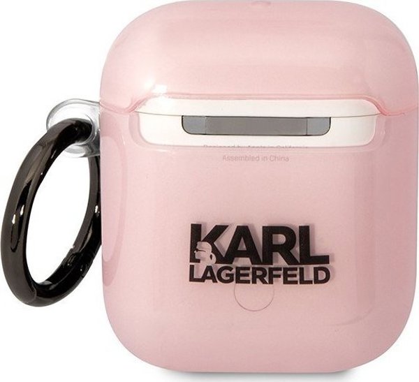 Karl Lagerfeld Karl Lagerfeld KLA2HNCHTCP Airpods 1/2 θήκη ροζ Ikonik Choupette