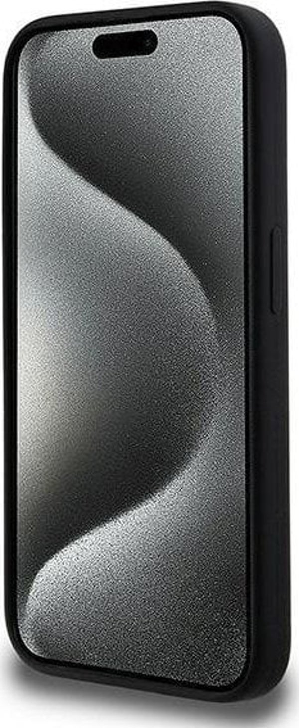 Σκληρή θήκη Karl Lagerfeld KLHMP15XSKCHPPLK iPhone 15 Pro Max 6.7" μαύρο/μαύρο σιλικόνης Karl & Choupette MagSafe