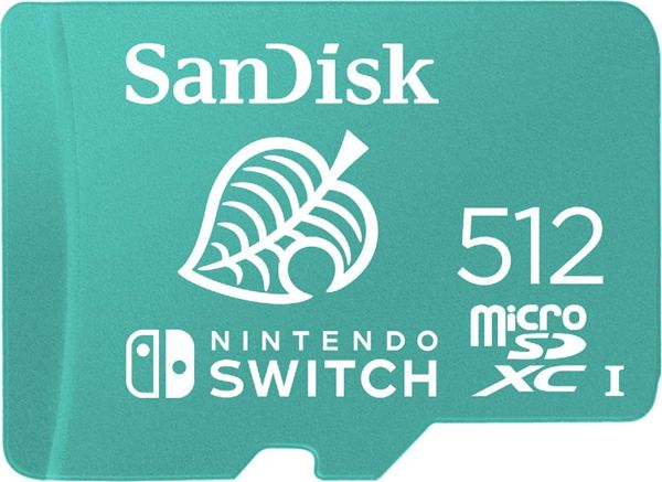 SanDisk MicroSDXC 512GB Κάρτα Μνήμης για Nintendo Switch, Class 10, UHS-I, U3, A1, V30 (SDSQXAO-512G-GNCZN)