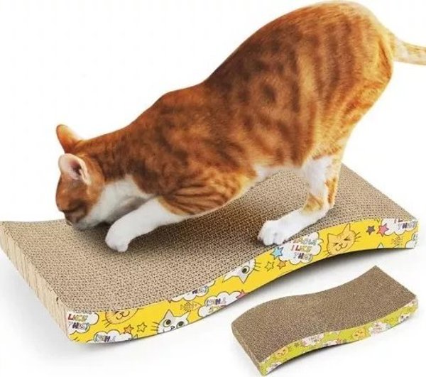 Χάρτινος ξύστης για γάτες με catnip 45x21cm