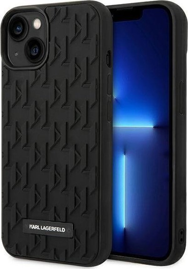 Θήκη Karl Lagerfeld Karl Lagerfeld 3D Monogram Pattern - iPhone 14 Plus (μαύρο)