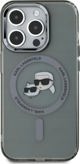 Σκληρή θήκη Karl Lagerfeld KLHMP15LHLSKCK iPhone 15 Pro 6.1" μαύρο/μαύρο IML Metal Karl&Choupette Head MagSafe