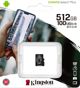 Κάρτα Kingston Canvas Select Plus MicroSD 512 GB Class 10 UHS-I/U3 A1 V30 (SDCS2/512GBSP)