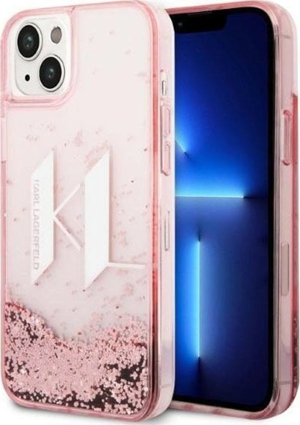 Karl Lagerfeld Karl Lagerfeld KLHCP14MLBKLCP Θήκη για iPhone 14 Plus 6,7" Ροζ/Πink Hardcase Liquid Glitter Big KL NoSize