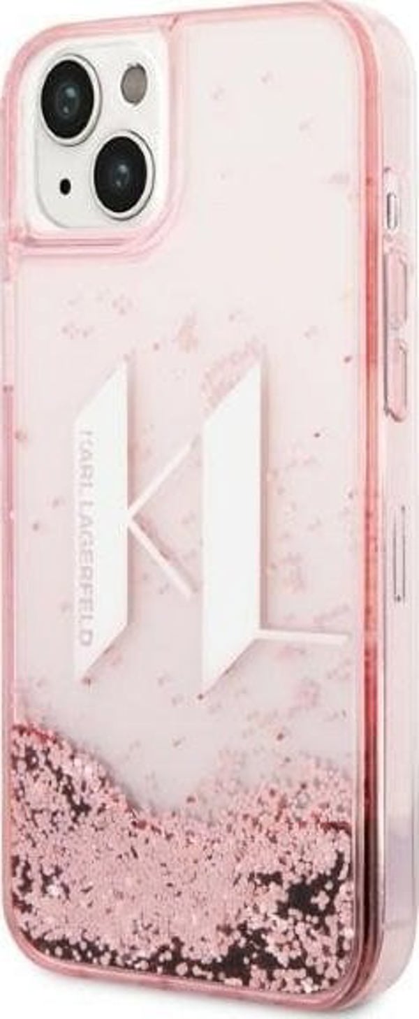 Karl Lagerfeld Karl Lagerfeld KLHCP14MLBKLCP Θήκη για iPhone 14 Plus 6,7" Ροζ/Πink Hardcase Liquid Glitter Big KL NoSize