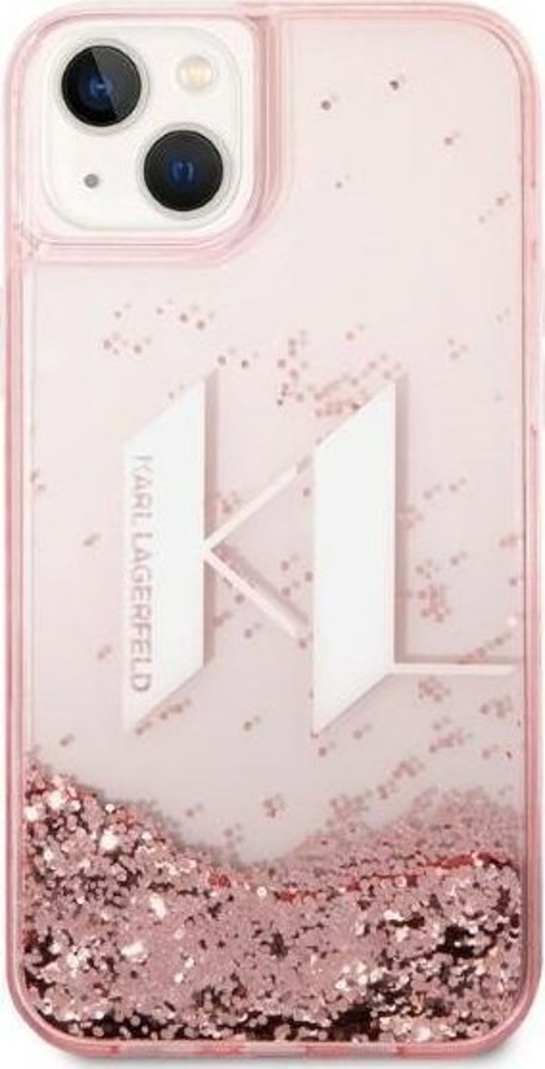 Karl Lagerfeld Karl Lagerfeld KLHCP14MLBKLCP Θήκη για iPhone 14 Plus 6,7" Ροζ/Πink Hardcase Liquid Glitter Big KL NoSize
