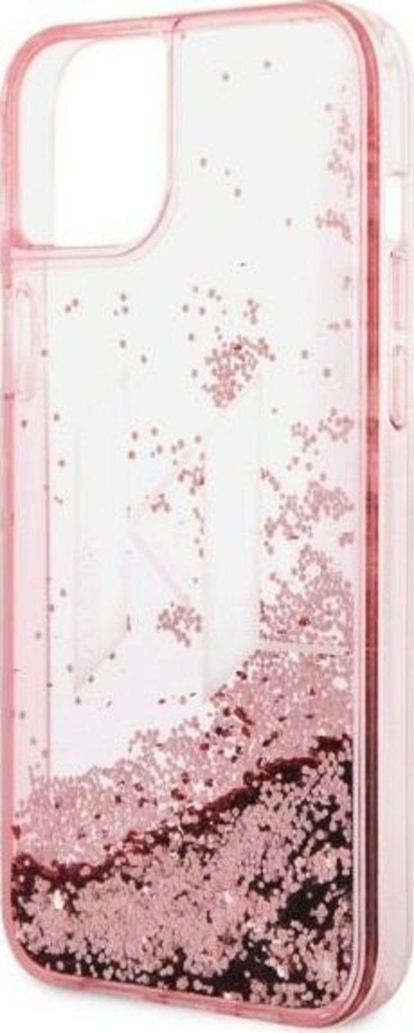 Karl Lagerfeld Karl Lagerfeld KLHCP14MLBKLCP Θήκη για iPhone 14 Plus 6,7" Ροζ/Πink Hardcase Liquid Glitter Big KL NoSize