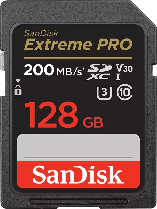 Κάρτα Μνήμης SanDisk Extreme PRO SDXC 128GB, Class 10, UHS-I, V30, 140MB/s (SDSDXXD-128G-GN4IN)