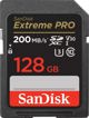 Κάρτα Μνήμης SanDisk Extreme PRO SDXC 128GB, Class 10, UHS-I, V30, 140MB/s (SDSDXXD-128G-GN4IN)