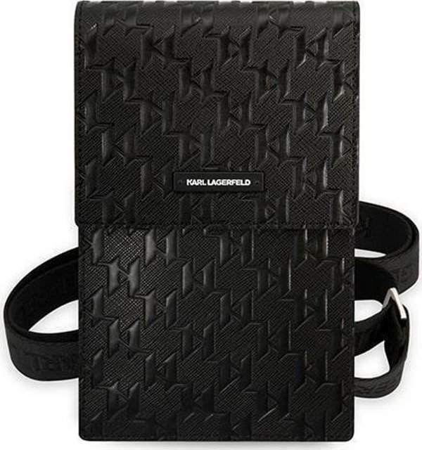 Karl Lagerfeld Karl Lagerfeld Τσάντα KLWBSAMSMK μαύρο/black Monogram Plate NoSize