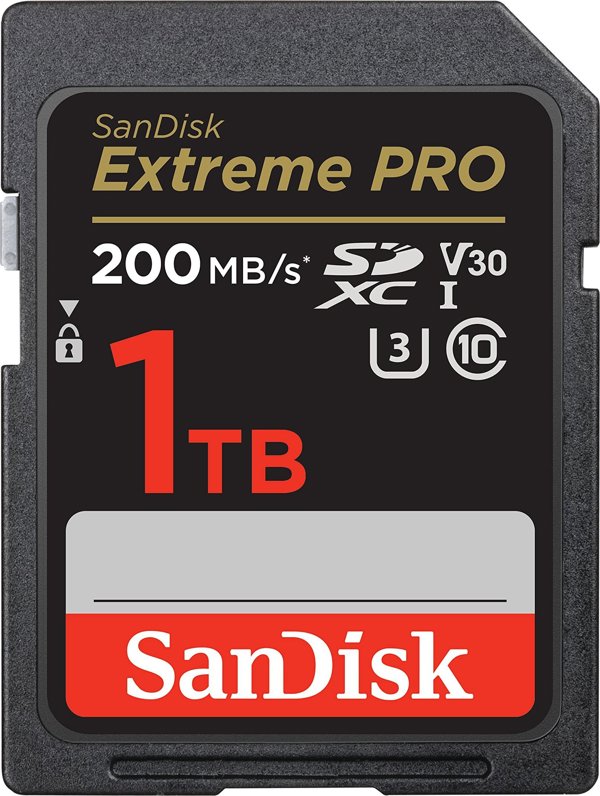 SanDisk Extreme PRO SDXC Κάρτα Μνήμης 1TB, Class 10, UHS-I, U3, V30 (SDSDXXD-1T00-GN4IN)