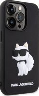Σκληρή θήκη Karl Lagerfeld KLHCP14X3DRKHNK Apple iPhone 14 Pro Max μαύρη Rubber Choupette 3D