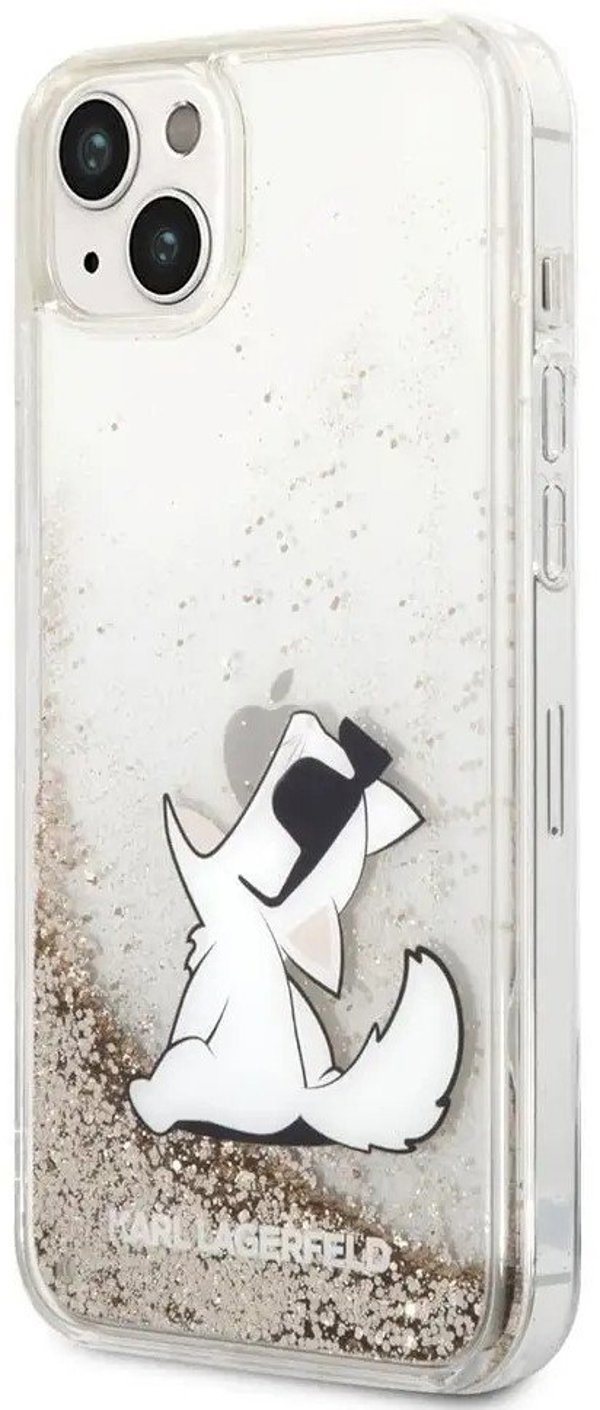 Karl Lagerfeld Hard Cover Choupette Eat Transparent, for iPhone 14 Plus, KLHCP14MGCFD