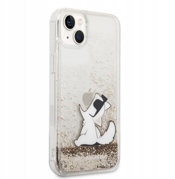 Karl Lagerfeld Hard Cover Choupette Eat Transparent, for iPhone 14 Plus, KLHCP14MGCFD
