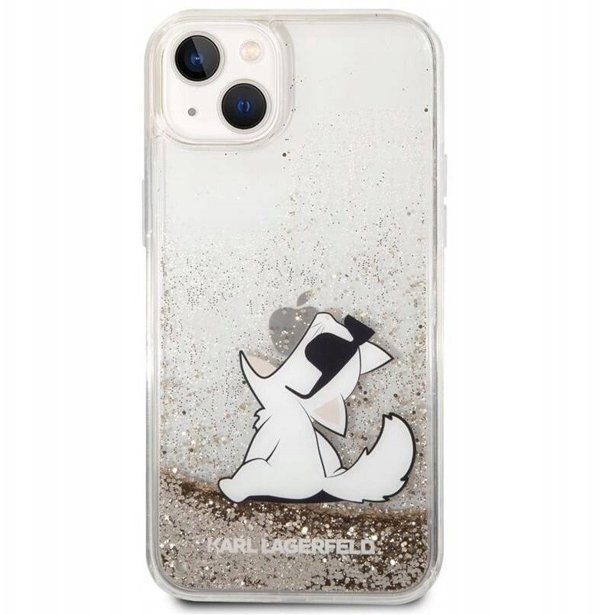 Karl Lagerfeld Hard Cover Choupette Eat Transparent, for iPhone 14 Plus, KLHCP14MGCFD