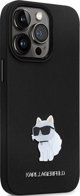 Σκληρή θήκη Karl Lagerfeld Karl Lagerfeld KLHCP13LSMHCNPK iPhone 13 Pro / 13 6.1" μαύρη σιλικόνης C Metal Pin