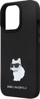 Σκληρή θήκη Karl Lagerfeld Karl Lagerfeld KLHCP13LSMHCNPK iPhone 13 Pro / 13 6.1" μαύρη σιλικόνης C Metal Pin