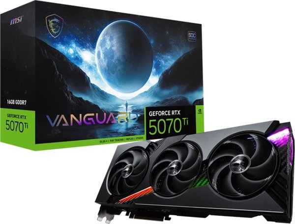 Karta graficzna MSI GeForce RTX 5070 Ti Vanguard SOC 16GB GDDR7 DLSS4