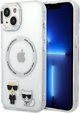 Karl Lagerfeld Karl Lagerfeld KLHMP14MHKCT iPhone 14 Plus 6,7" σκληρή θήκη διαφανής Karl & Choupette Aluminium Magsafe NoSize