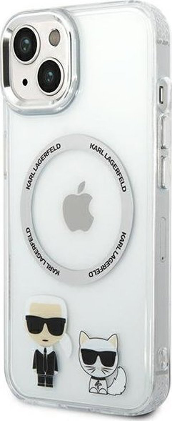 Karl Lagerfeld Karl Lagerfeld KLHMP14MHKCT iPhone 14 Plus 6,7" σκληρή θήκη διαφανής Karl & Choupette Aluminium Magsafe NoSize