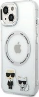 Karl Lagerfeld Karl Lagerfeld KLHMP14MHKCT iPhone 14 Plus 6,7" σκληρή θήκη διαφανής Karl & Choupette Aluminium Magsafe NoSize