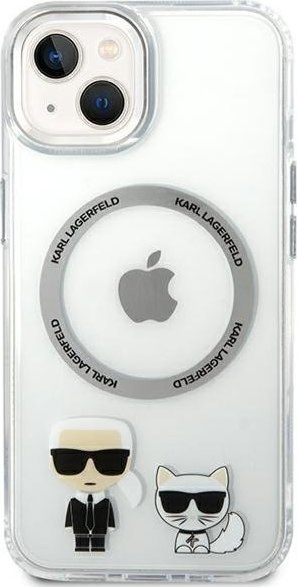 Karl Lagerfeld Karl Lagerfeld KLHMP14MHKCT iPhone 14 Plus 6,7" σκληρή θήκη διαφανής Karl & Choupette Aluminium Magsafe NoSize