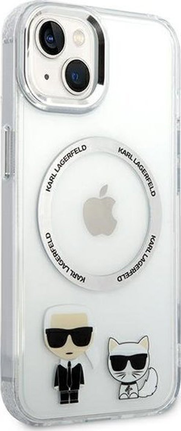 Karl Lagerfeld Karl Lagerfeld KLHMP14MHKCT iPhone 14 Plus 6,7" σκληρή θήκη διαφανής Karl & Choupette Aluminium Magsafe NoSize