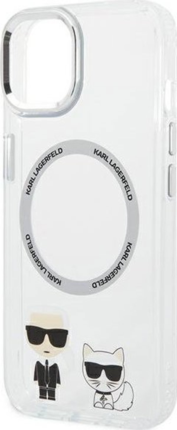 Karl Lagerfeld Karl Lagerfeld KLHMP14MHKCT iPhone 14 Plus 6,7" σκληρή θήκη διαφανής Karl & Choupette Aluminium Magsafe NoSize