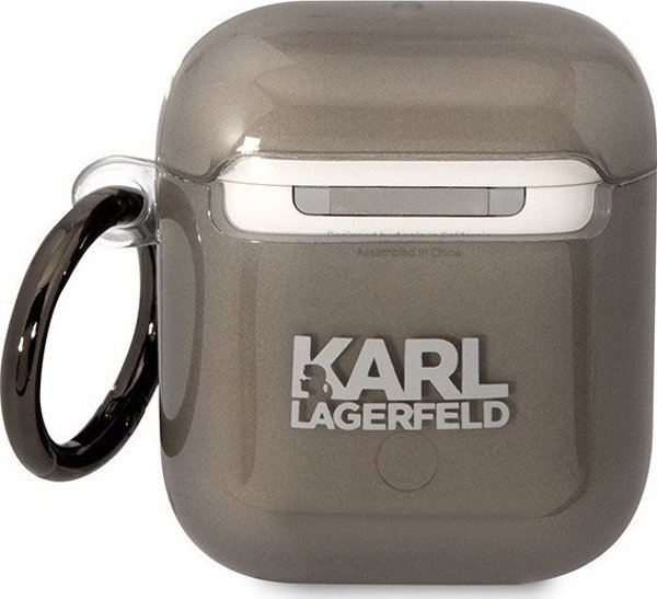 Κάλυμμα AirPods 1/2 Karl Lagerfeld KLA2HNIKTCK μαύρο Karl`s Head