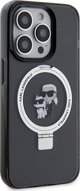 Karl Lagerfeld Karl Lagerfeld KLHMP13LHMRSKCK iPhone 13 Pro 6.1" μαύρη/μαύρο σκληρή θήκη Ring Stand Karl&Choupettte MagSafe