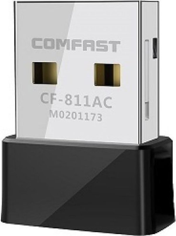 Comfast Προσαρμογέας WiFi USB Dual Band 650Mbps, 2.4GHz & 5GHz, Λευκό