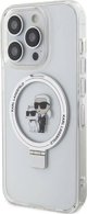 Karl Lagerfeld Karl Lagerfeld KLHMP13LHMRSKCH iPhone 13 Pro / 13 6.1" λευκή/λευκό σκληρή θήκη Ring Stand Karl&Choupettte MagSafe